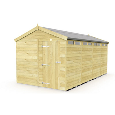 Diy Sheds 8X16 Apex Security ShedSingle Door from B&Q