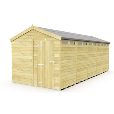 Diy Sheds 8X20 Apex Security Shed - Single Door