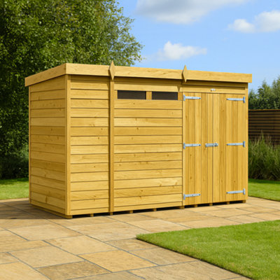 Diy Sheds 10X4 Pent Security ShedSingle Door from B&Q