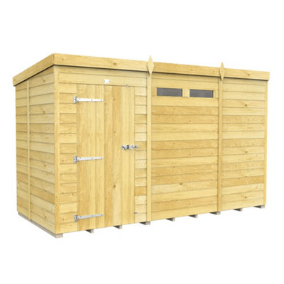 Diy Sheds 11X5 Pent Security Shed - Single Door