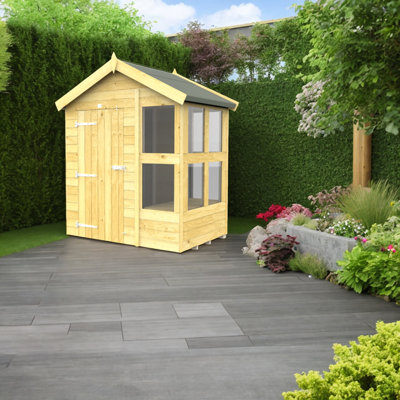 Diy Sheds 6X4 Apex Potting Shed (6Ft X 4Ft) 6 X 4 from B&Q