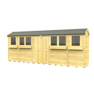Diy Sheds 4X18 Apex Summer Shed from B&Q
