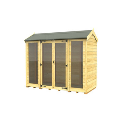 B&Q -  4X8 Apex Summer House (Full Height Window)