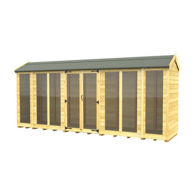 B&Q -  4X16 Apex Summer House (Full Height Window)