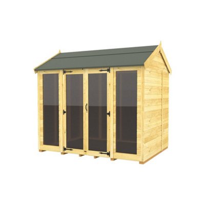 Diy Sheds 5X8 Apex Summer House (Full Height Window)