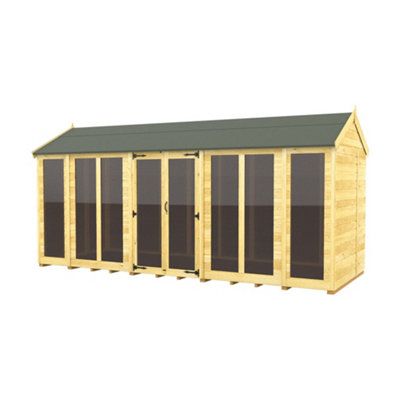 Diy Sheds 8X16 Apex Summer House (Full Height Window)