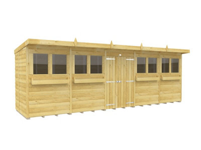 Diy Sheds 20X5 Pent Summer Shed Loglap from B&Q