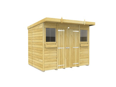 Diy Sheds 8X6 Pent Summer Shed Loglap from B&Q