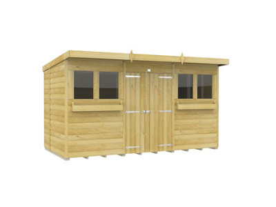 Diy Sheds 12X6 Pent Summer Shed Loglap