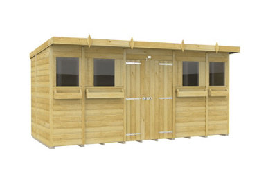 Diy Sheds 14X6 Pent Summer Shed Loglap from B&Q