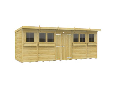 Diy Sheds 18X6 Pent Summer Shed Loglap