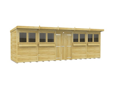 Diy Sheds 20X6 Pent Summer Shed Loglap