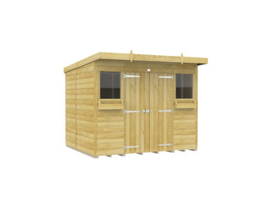 Diy Sheds 8X7 Pent Summer Shed Loglap