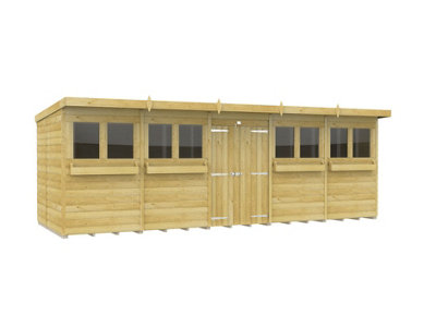 Diy Sheds 20X7 Pent Summer Shed Loglap