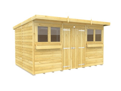 Diy Sheds 12X8 Pent Summer Shed Loglap