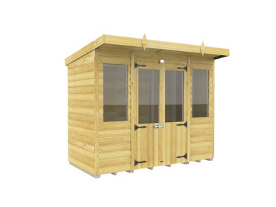Diy Sheds 8X4 Pent Summer House Loglap from B&Q