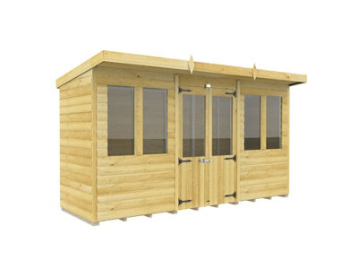 Diy Sheds 12X4 Pent Summer House Loglap