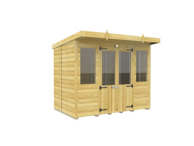 Diy Sheds 8X5 Pent Summer House Loglap from B&Q