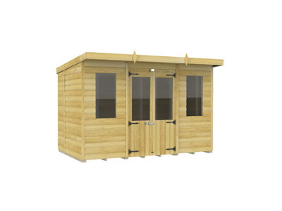 Diy Sheds 10X6 Pent Summer House Loglap