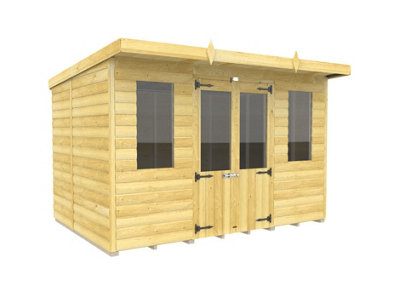 Diy Sheds 10X7 Pent Summer House Loglap