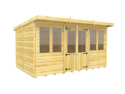 Diy Sheds 12X8 Pent Summer House Loglap