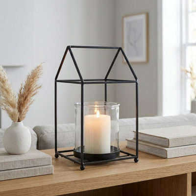 Garden Greatness Framed House Candle Holder Metal from B&Q