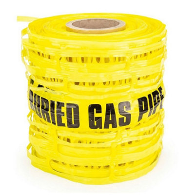 B&Q -  Detectable Mesh (Gas Pipe) Durable Underground Service Marker 200mm X 10M