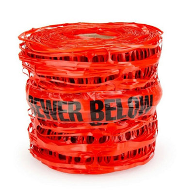 B&Q -  Detectable Mesh (Sewer Pipe) Durable Underground Service Marker 200mm X 5M
