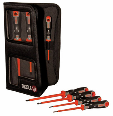 Irazola Vde 1000V Insulated Electrical Screwdriver Set 7Pc Black