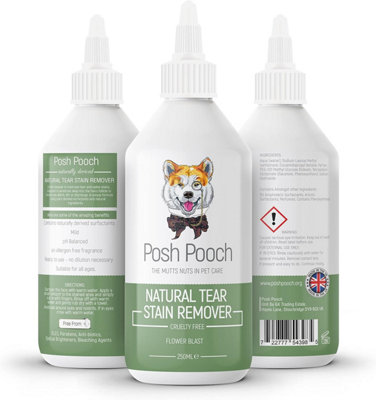 Posh Pooch Tear Stain Remover For Dogs - Removes Salvia Stains & Residue