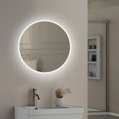 Lily Round Illuminated Led Mirror 500mm from B&Q