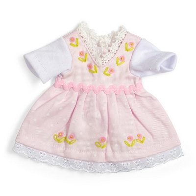 Bigjigs Toys Pink Doll Dress (Small)Soft Dolls ClothesDresses For Ragdolls