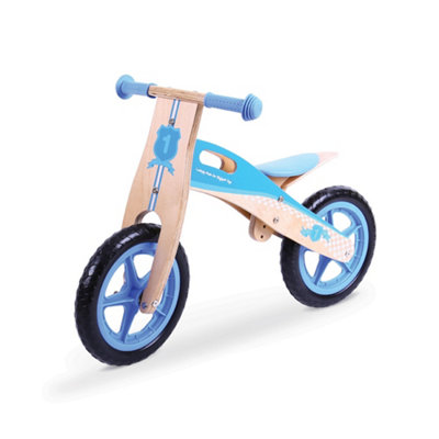 Bigjigs Toys My First Wooden Balance BikeBlue from B&Q