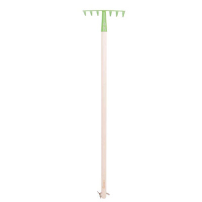 Bigjigs Toys Kids Long Handled Soil Rake With Wooden Handle from B&Q