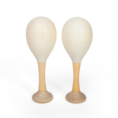 Bigjigs Toys Wooden Natural Maraca2 Pack from B&Q