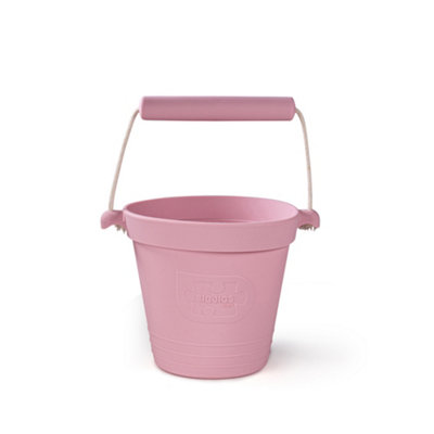 Bigjigs Toys Silicone Activity BucketBlush Pink from B&Q