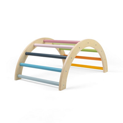Bigjigs Toys Wooden Climbing Frame - Natural Wood - Image 4