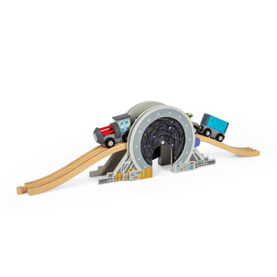 Bigjigs Rail Galaxy Bridge- Space Themed Wooden Railway Accessory For Train Sets