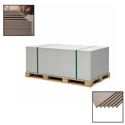 thisiswholesale.co.uk 6mm Fibre Cement Hard Backer Board  (Bulk Pallet Of 100)Waterproof Board For Tiling/rendering/plastering 1200mm X 600mm from B&Q