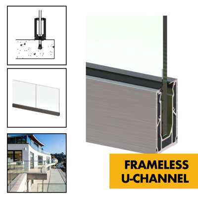 thisiswholesale.co.uk 12mm Toughened Glass (1M) For Frameless Glas BalustradeClear Polished Edges (990mm X 1080mm) from B&Q