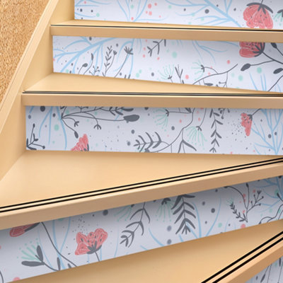 Garden Sanctuary 12Pcs Self-Adhesive Stair Riser Stickers from B&Q