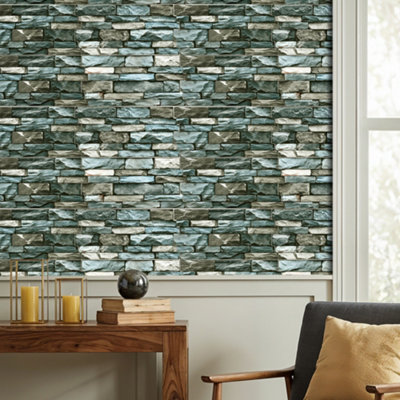 Garden Sanctuary 20Pcs Self-Adhesive Wall Tile Stickers With Marble Effect from B&Q