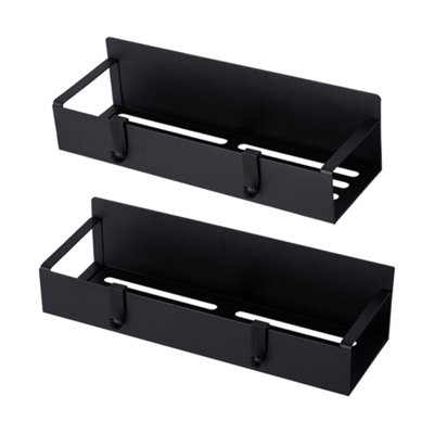 Living And Home 2-Pack Magnetic Fridge Spice Storage Rack With 4Kg CapacityBlack from B&Q