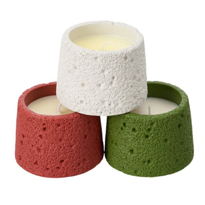 Living And Home 3-Pack Soy Wax Scented Candles In OsmanthusCitrus Lime And Guava from B&Q