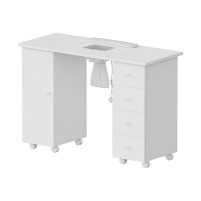 Darphe Mobile 4 Drawers Manicure Table With Built-In Dust Collector from B&Q