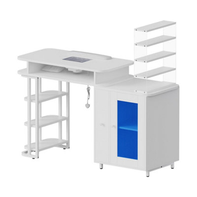 Darphe Professional Mobile Manicure Table With Built-In Dust Collector 130Cm(W) X 45Cm(D) X 115Cm(H) from B&Q