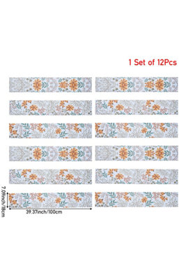 Living And Home 12Pcs Peel And Stick Stair Riser Stickers from B&Q