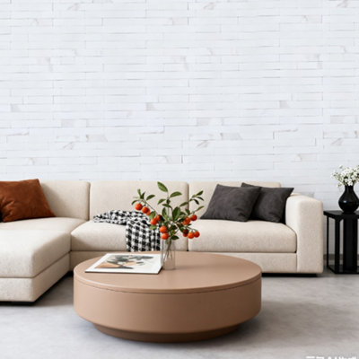 Living And Home 10Pcs Self Adhesive Marble Effect Brick Design Wall Tile Stickers 32 X 32Cm from B&Q