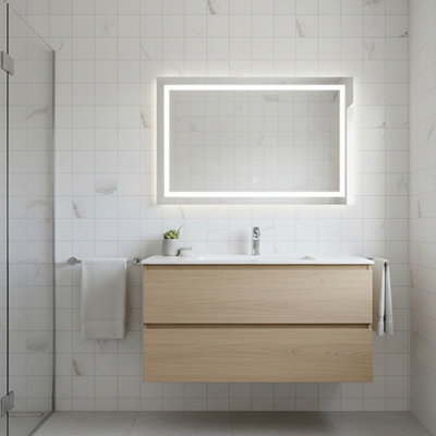 Garden Sanctuary Mosaic Style Marble Effect Square Brick Design Peel And Stick Wall Tiles Backslash 32 X 32Cm from B&Q