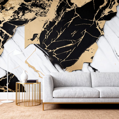 Garden Sanctuary 10Pcs Self Adhesive Marble Pattern Waterproof Wall Tile Stickers 30Cm X 60Cm from B&Q